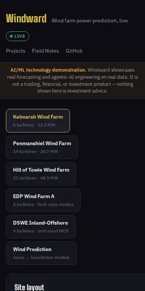 Wind Farm Power Prediction mobile preview